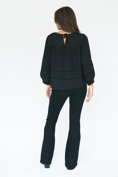 Dawn Blouse in Black - Trendy Seconds